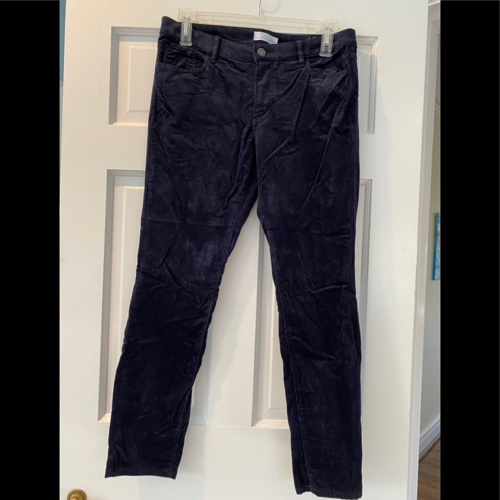 Loft navy blue cords curvy skinny size 10